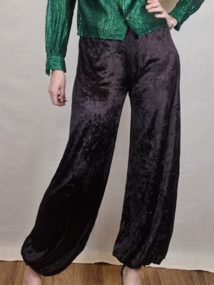 Made In Italy Harem Pants  Blue Harem Trousers  Designer Desirables