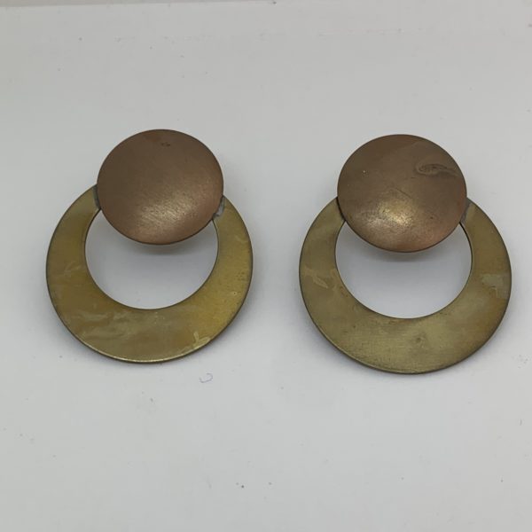 Copper drop earrings 4