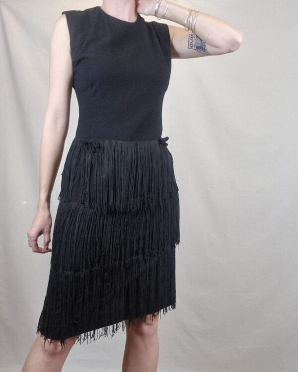 Flapper Fringed Short Dress UK Size 10 - Image 4