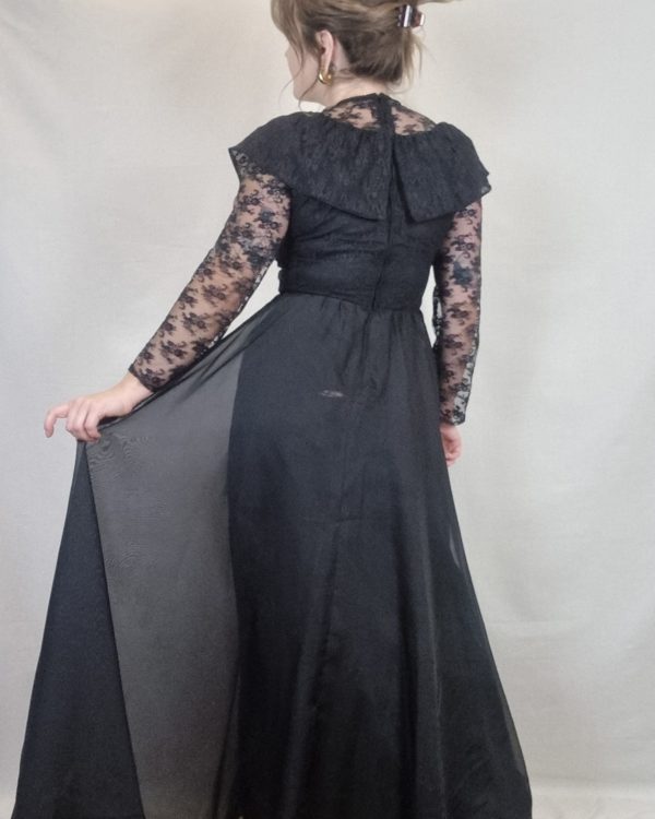 Victorian Gothic Lace Dress UK Size 8-10 2
