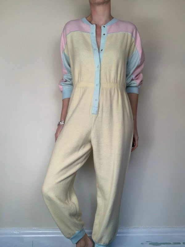 Pastel Fleece Onesie Jumpsuit UK Size 10-12 1