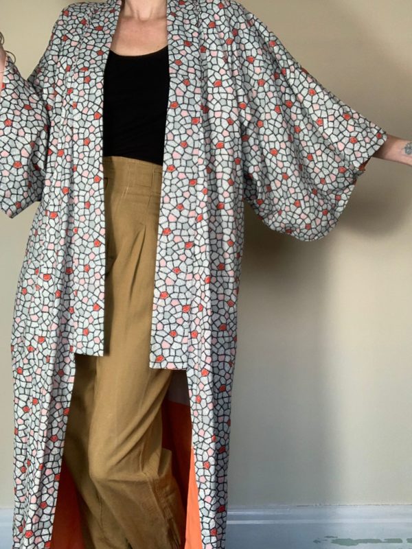 Abstract patterned Kimono UK 10-12 1