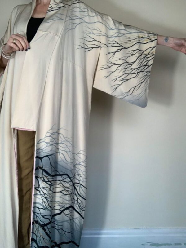 Tree Silhouette Patterned Kimono UK 12-14 - Image 2