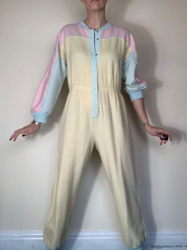 Pastel Fleece Onesie Jumpsuit UK Size 10-12 3