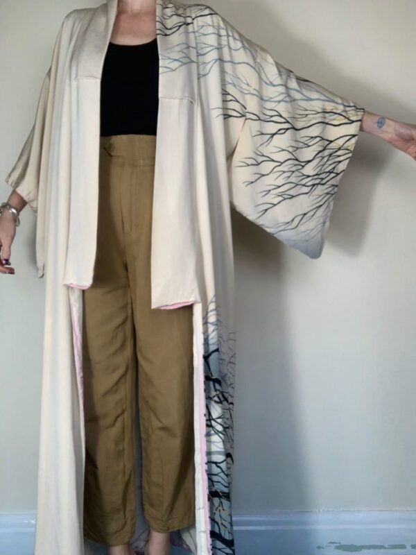Tree Silhouette Patterned Kimono UK 12-14 - Image 3