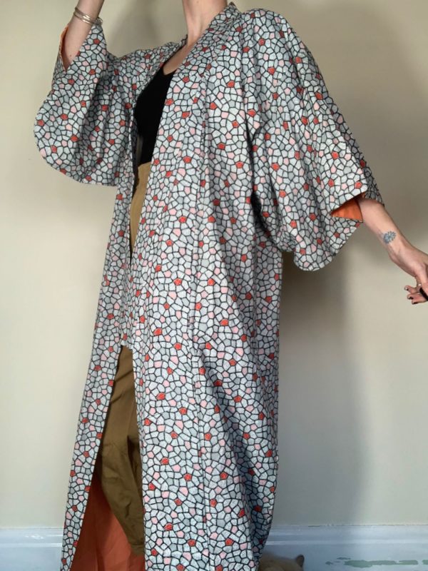 Abstract patterned Kimono UK 10-12 3