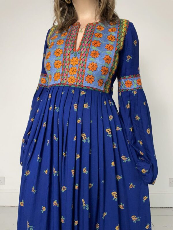 Embroidered 70s Afghan Maxi Dress UK Size 8-10 - Image 7