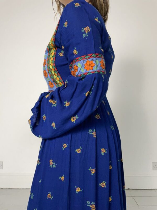 Embroidered 70s Afghan Maxi Dress UK Size 8-10 - Image 3