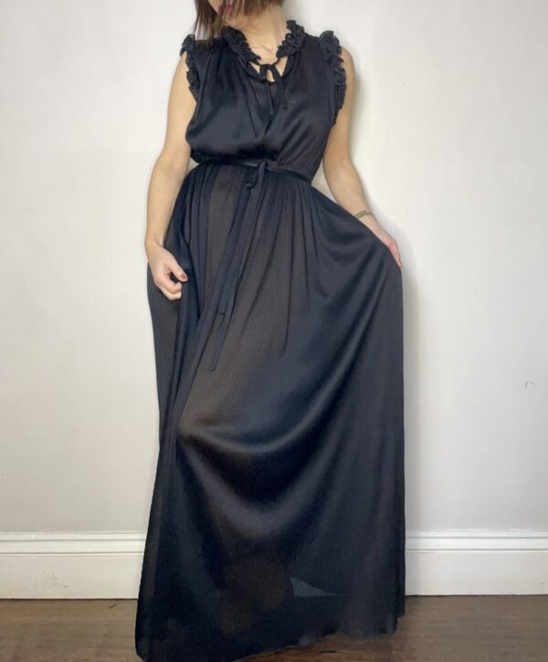 Sheer Ruffle Collar Maxi Dress UK 10-12