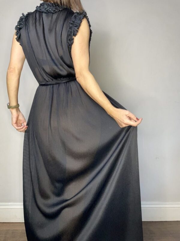 Sheer Ruffle Collar Maxi Dress UK 10-12 - Image 6