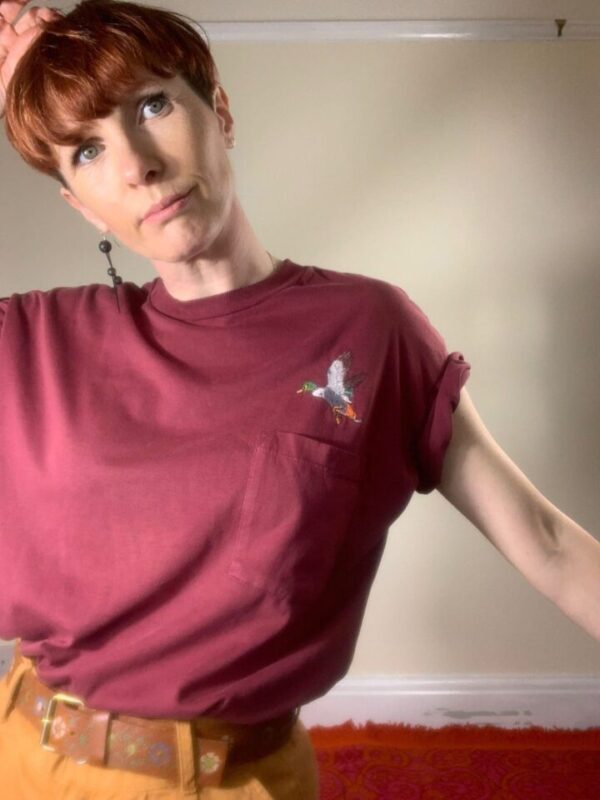Burgundy Duck Tee UK 12-14