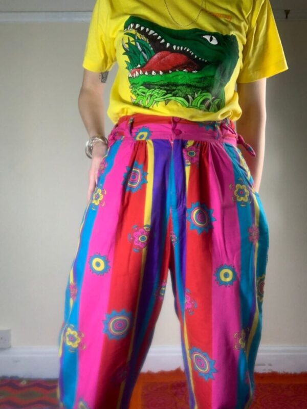 Colourful Patterned Mexx Trousers UK 8-10
