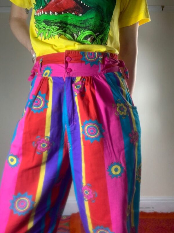 Colourful Patterned Mexx Trousers UK 8-10 - Image 2