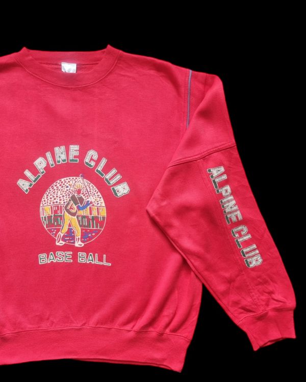 "Alpine Club" Baseball Sweater Medium 3
