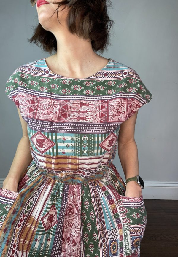 Ethnic Print Summer Dress UK 10-12 5