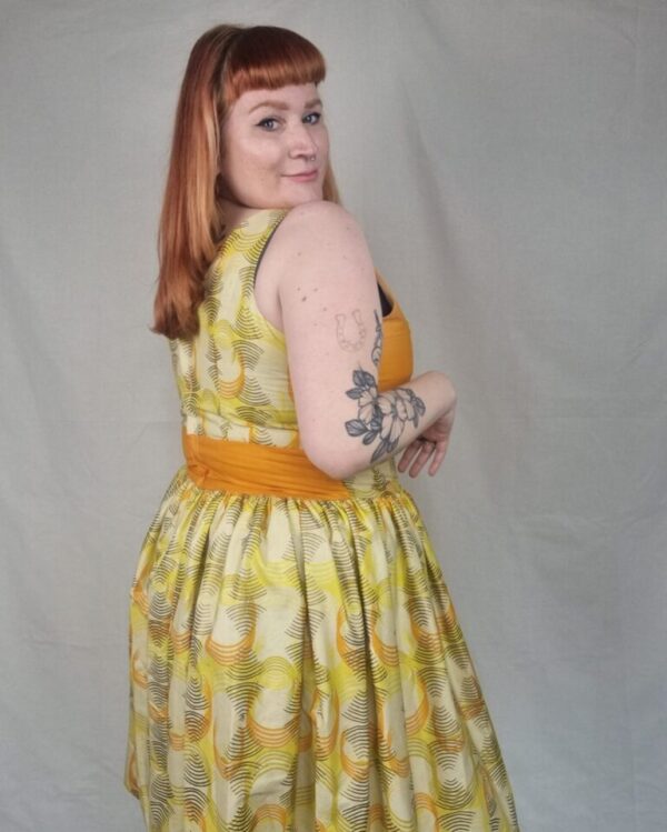 African Print Fabric Summer Dress UK 18- 20 - Image 4