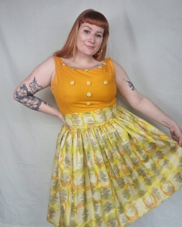 African Print Fabric Summer Dress UK 18- 20