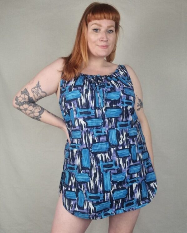 Handmade Vintage Patterned Summer Top UK 16-20 - Image 4