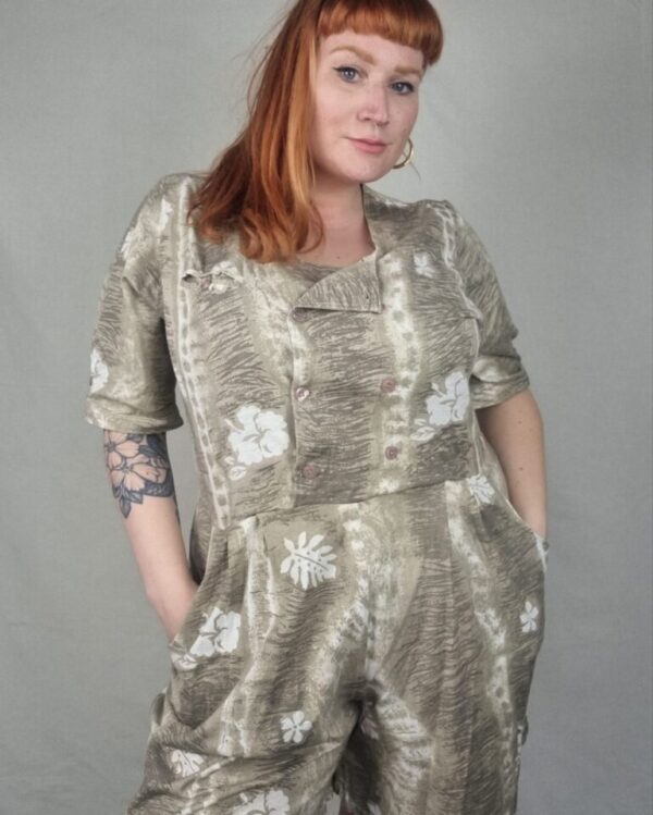 Hawaiian Print Playsuit UK 20-22