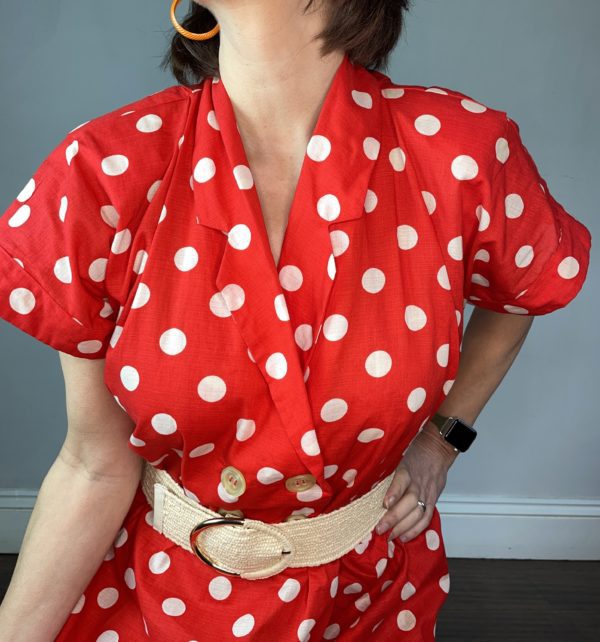 Red Polka Dot Summer Dress UK 18-22 6