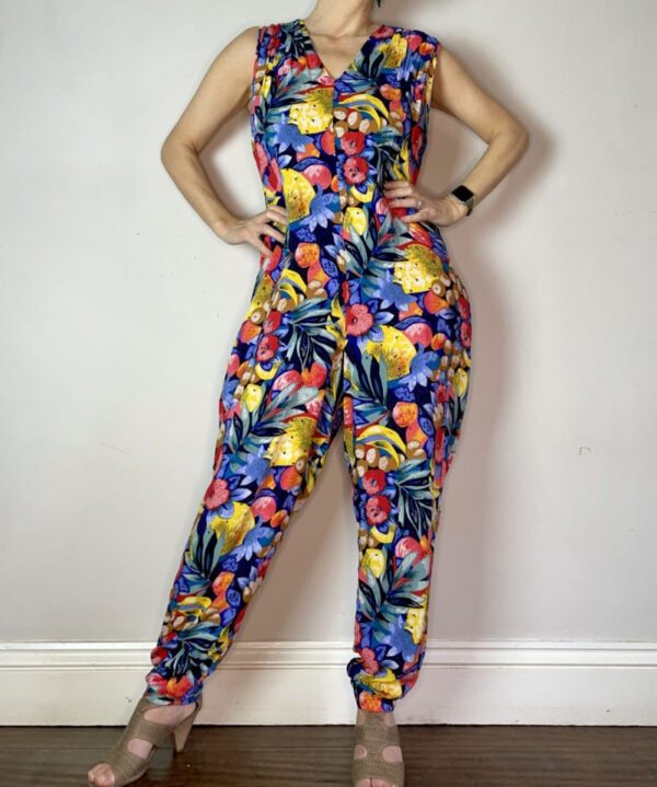 Tropical Print Jumpsuit Uk 10-12
