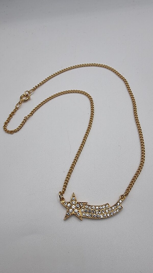 'Shooting star' rhinestone necklace 4