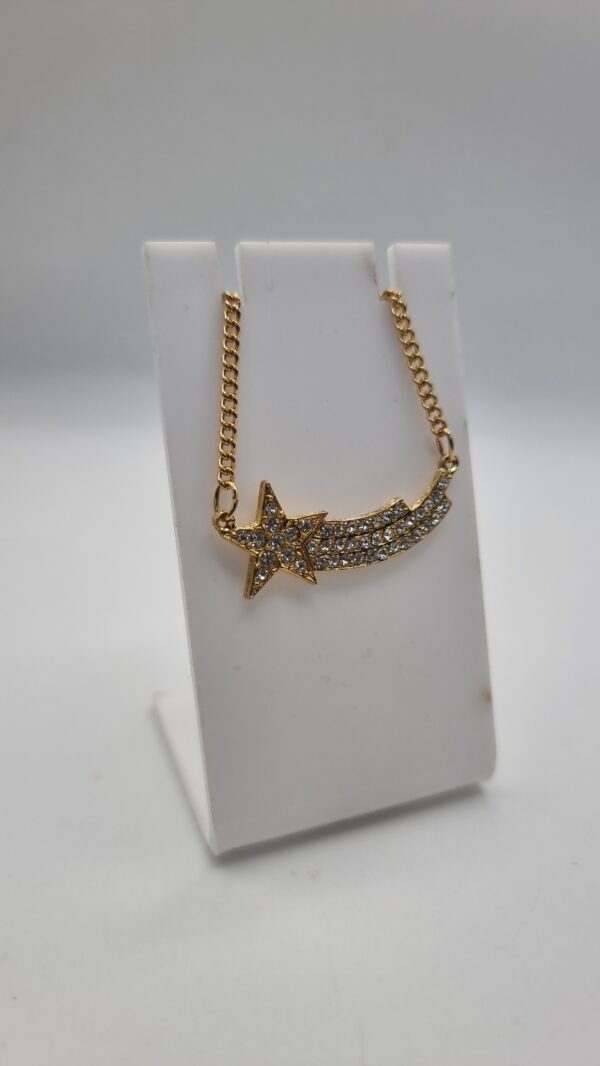 'Shooting star' rhinestone necklace 2