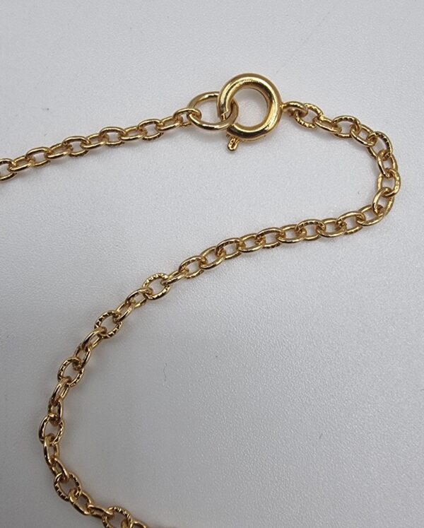 Vintage gold pear choker necklace 3