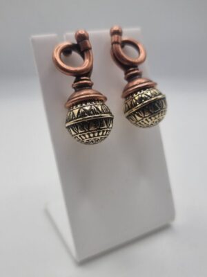 Vintage ethnic engraved earrings