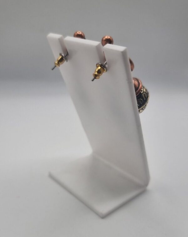 Vintage ethnic engraved earrings - Image 3