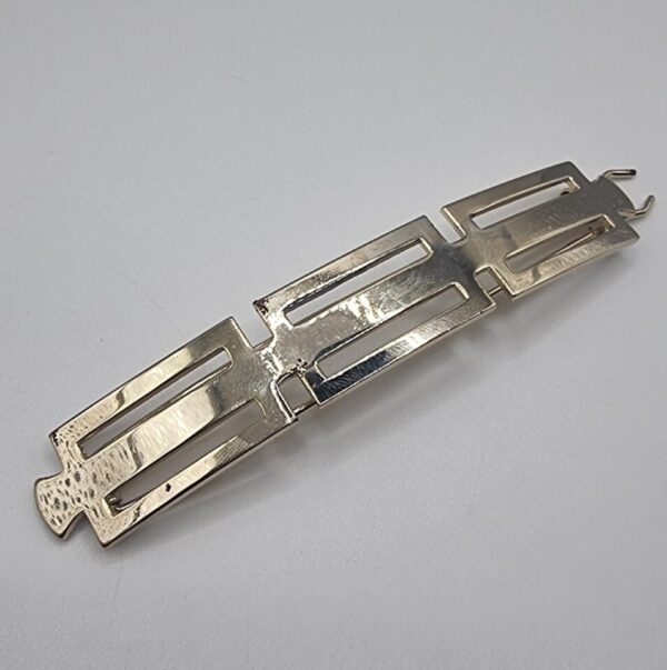 Vintage cutout metal barrette - Image 3