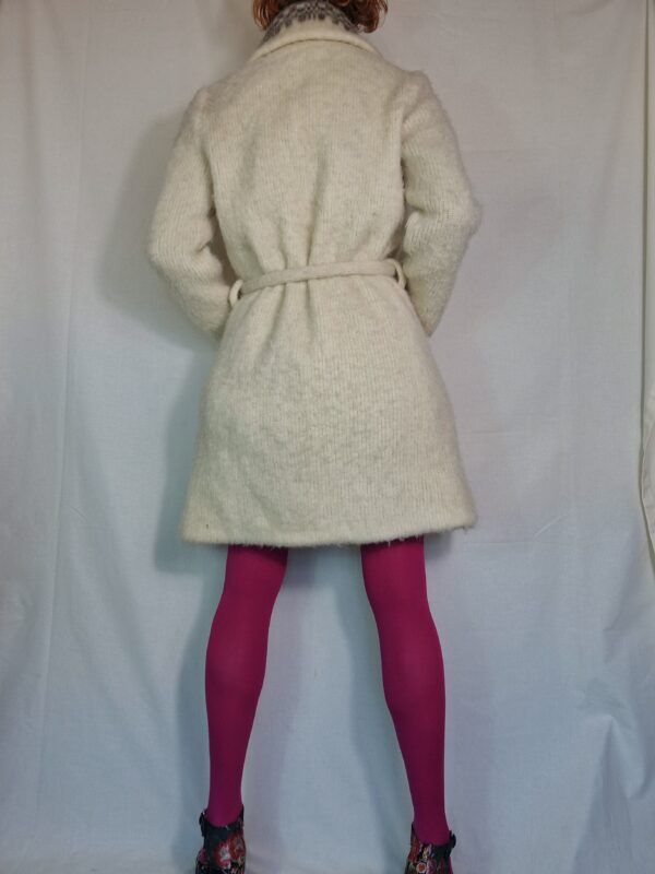 Belted wool longline jacket UK 10-14 3