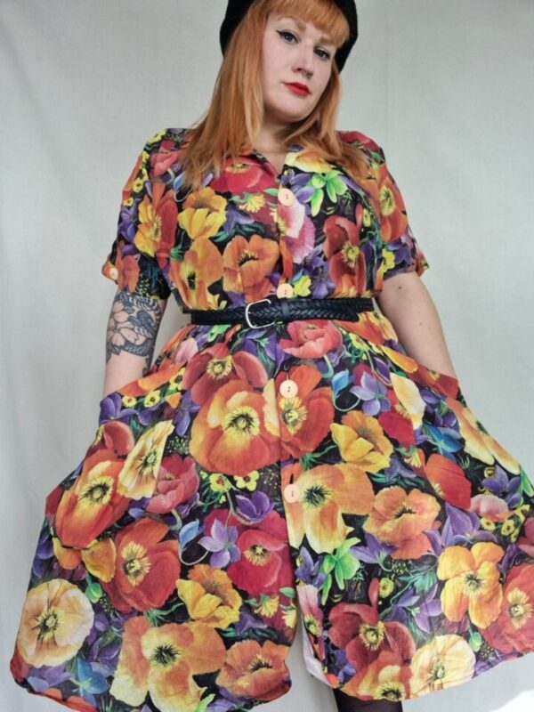 Floral Smock Dress UK 18-20
