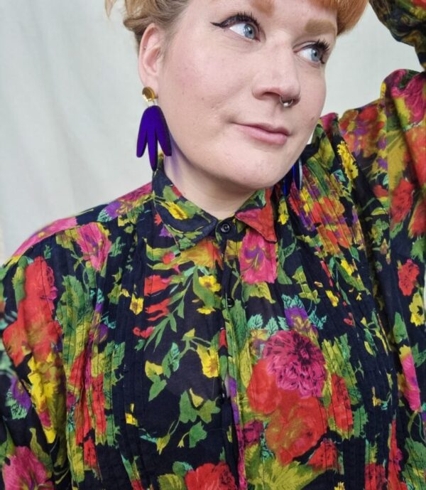 Gauzey Floral Longline Shirt UK 18-24 - Image 2