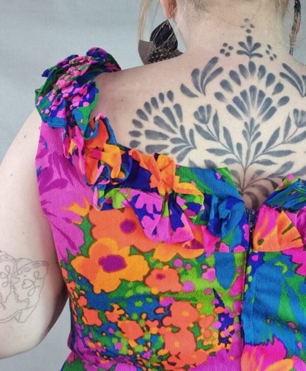 Psychedelic Print Maxi Dress UK 18-20 - Image 3